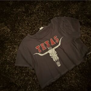 Texas crop top Tee